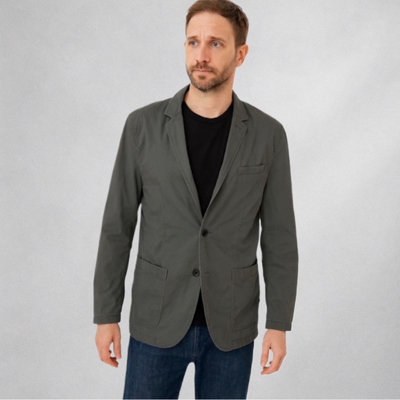 Club Monaco Other - Club Monaco Grant Fit Men’s Blazer M (40 ) Olive Casual 100% Cotton Jacket